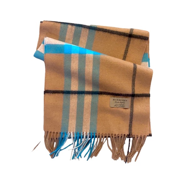 Burberry Multicolor Check Cashmere Scarf - Picture 3 of 5